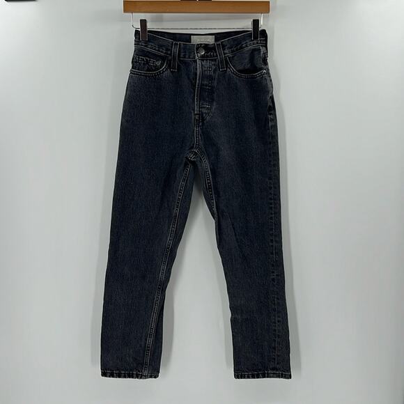 Everlane Women's The 90's Cheeky Jean Organic Cotton - Black - 25 Ankle - Picture 1 of 9